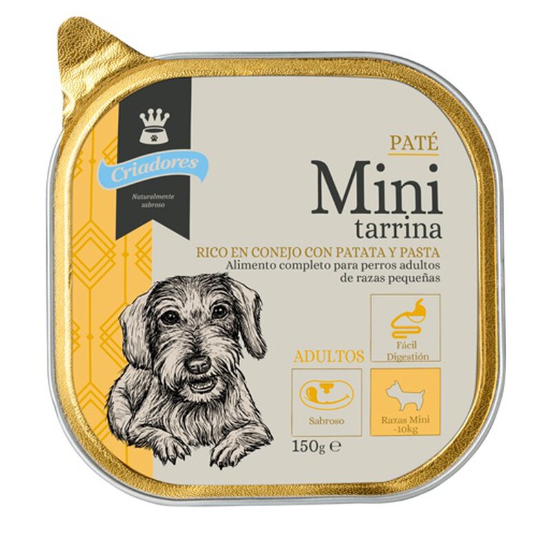 Criadores Adulto Mini Conejo tarrina para perros, , large image number null