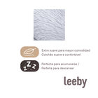 Leeby cama de pelo gris con ovejitas desenfundable para cachorros, , large image number null