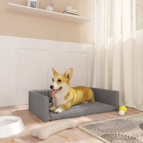 Vidaxl cama de maletero gris claro para perros, , large Imagen numero 5