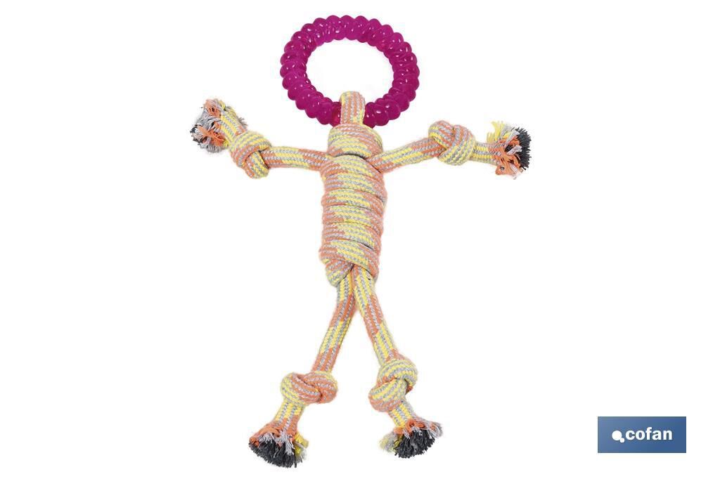 Juguete Mordedor para perros | Mordedor en Color Morado | Algod&oacute;n y poli&eacute;ster, , large Imagen numero 1