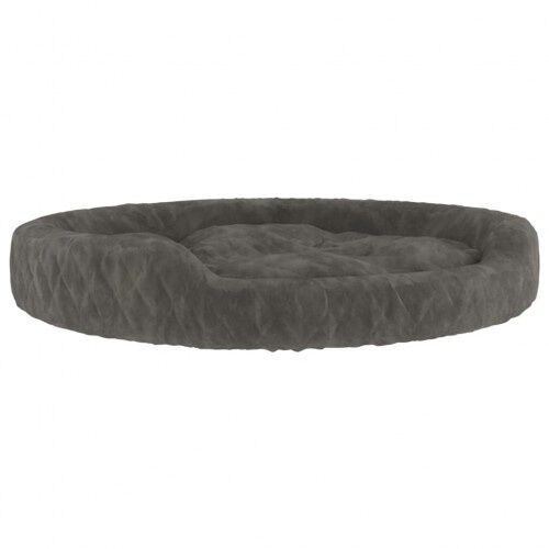 Vidaxl cama redonda acolchada gris oscuro para perros, , large Imagen numero 1