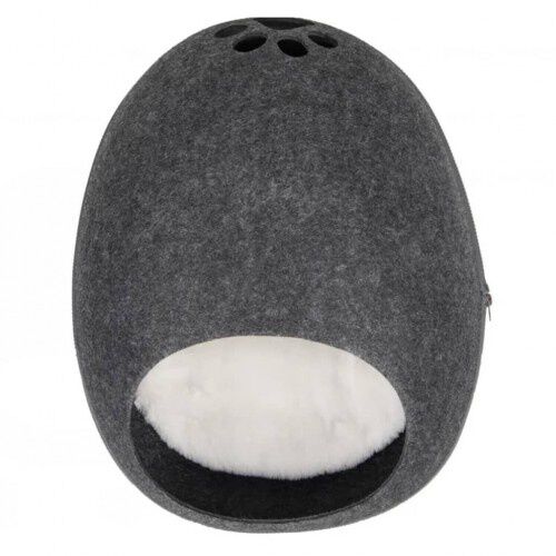 Flamingo chizmo cueva de fieltro gris oscuro para gatos, , large Imagen numero 2