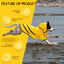 Nobleza - Chubasquero Impermeable para Perros con Capucha y Tiras Reflectantes Seguras, en color Amarillo, Talla L, , large indicador imagen numero 4