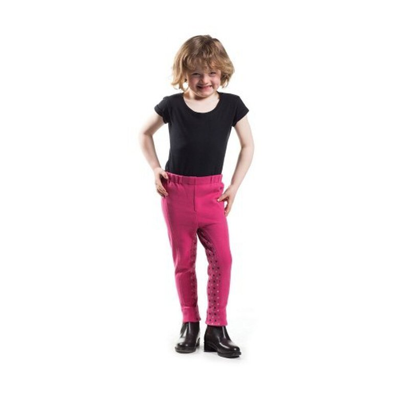 Pantalón para equitación infantil color Rosa/Estrellas Gris Plata, , large image number null
