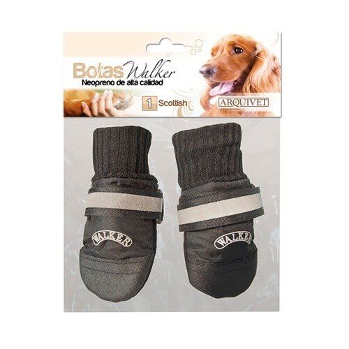 Botas para perros Arquivet Walker ajustables en negro, , large Imagen numero 1