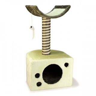 Rascador con cajón color Blanco