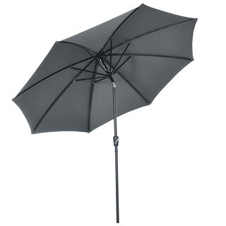 Outsunny Sombrilla de Jardín Gris para hogar
