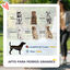 PawHut Carrito para Perros Plegable Cochecito para Perros Grandes hasta 30 kg con Ruedas Grandes Correas de Seguridad Marco Amortiguador Cojín Lavable 124x67x100 cm, Gris Oscuro, , large indicador imagen numero 4