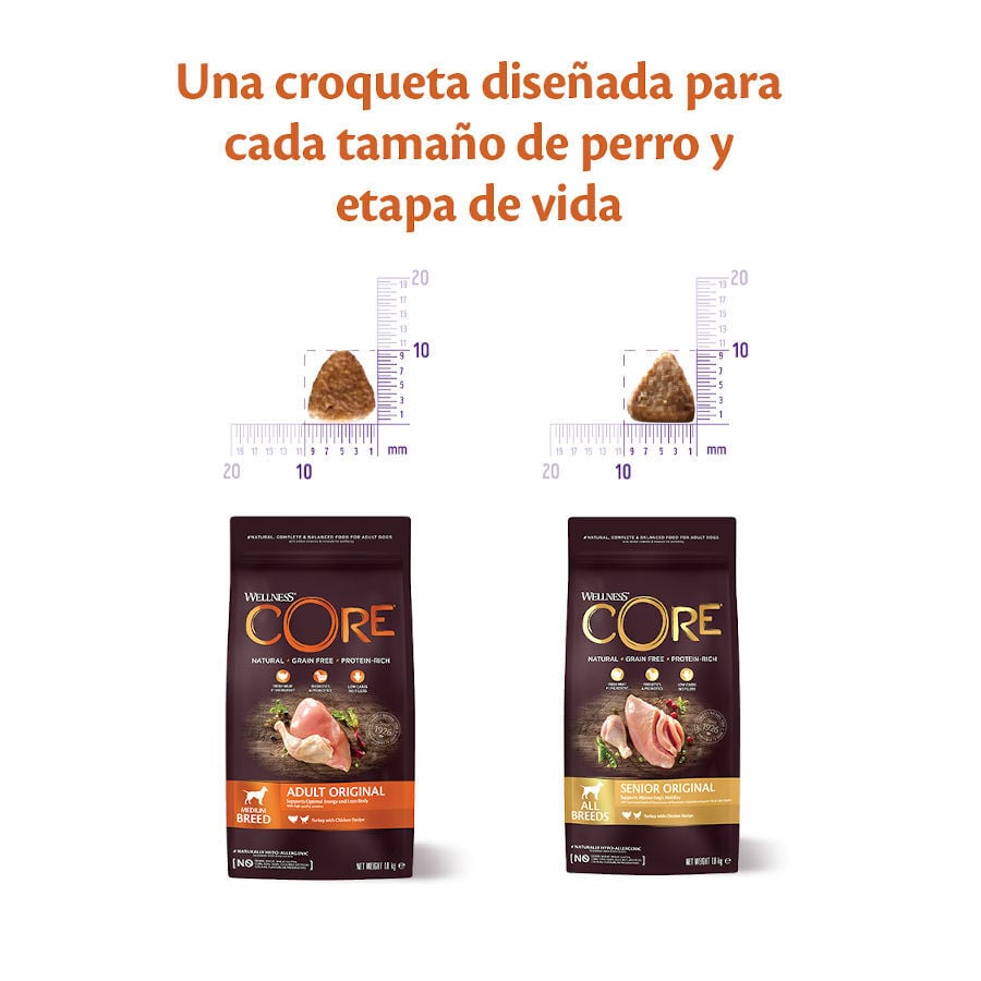 Wellness Core Adult Medium Original Pavo y Pollo pienso para perros thumbnail