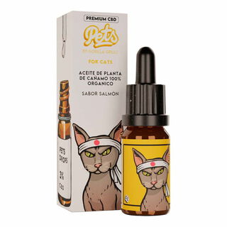 Gorilla Grillz Aceite CBD PETS 3% para gatos sabor salmon