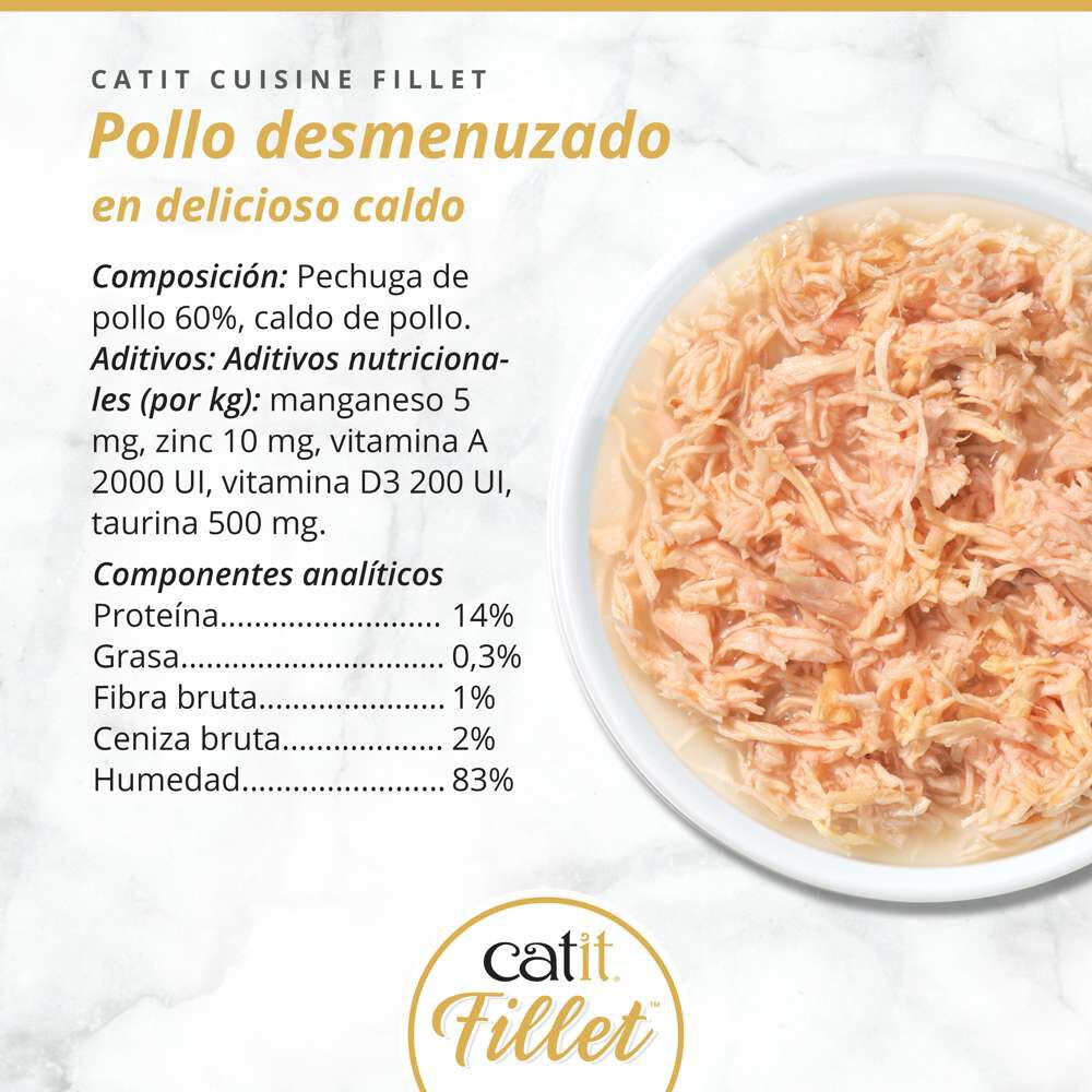 Catit Cuisine Fillet Pollo en Caldo, 75g, , large Imagen numero 3
