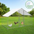 Jaula Aves de Corral Valla Cercado Caja Pollos Acero Pollos 4m x 2m x 2m, , large image number null