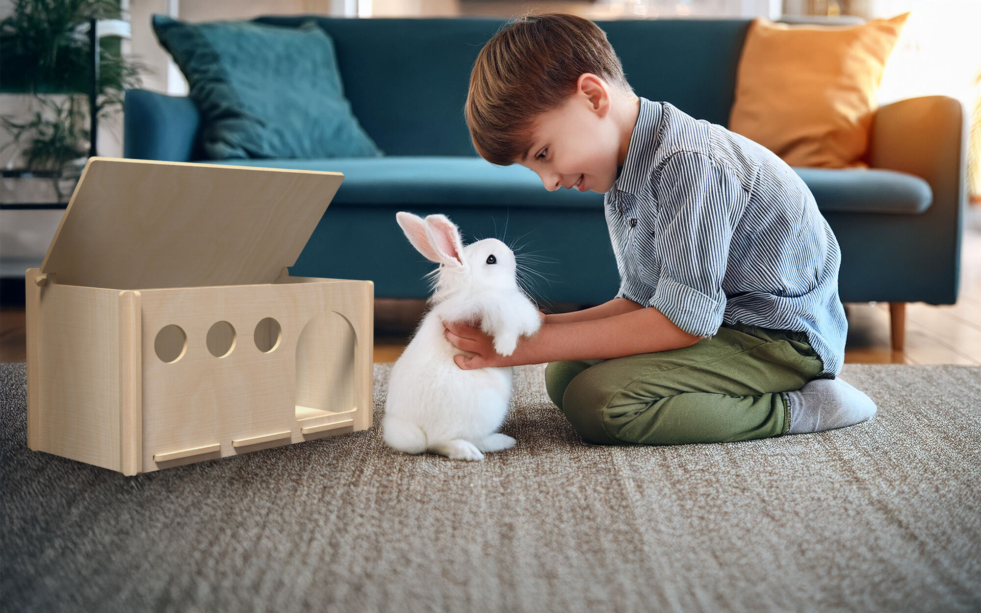 Compact MOB Refugio de Conejos con tapa thumbnail