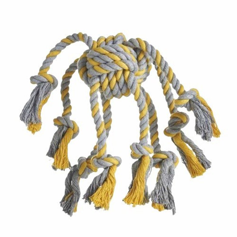 Juguete multi sogas Octopus para perros color Gris/Amarillo, , large image number null