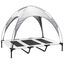 vidaXL Cama para Perros con Dosel Sofá Silla Tela Oxford y Acero Gris, , large indicador imagen numero 5