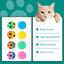 Nobleza - Pelota de Espuma para Gatos 8PCS,Pelotas de Fútbol para Gatos, Bolas de Juguete para Gatos,Juguetes de Interior y Exterior,Juguetes Interactivos para Gatos, , large indicador imagen numero 2