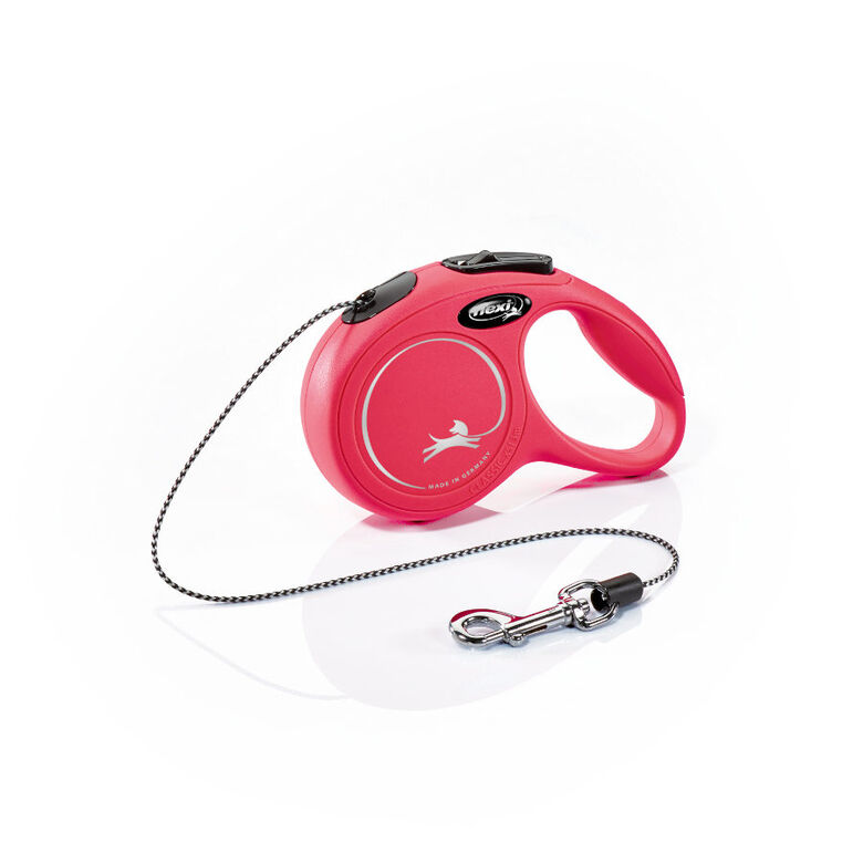 Flexi New Classic Correa de Cordón Extensible Roja para perros thumbnail