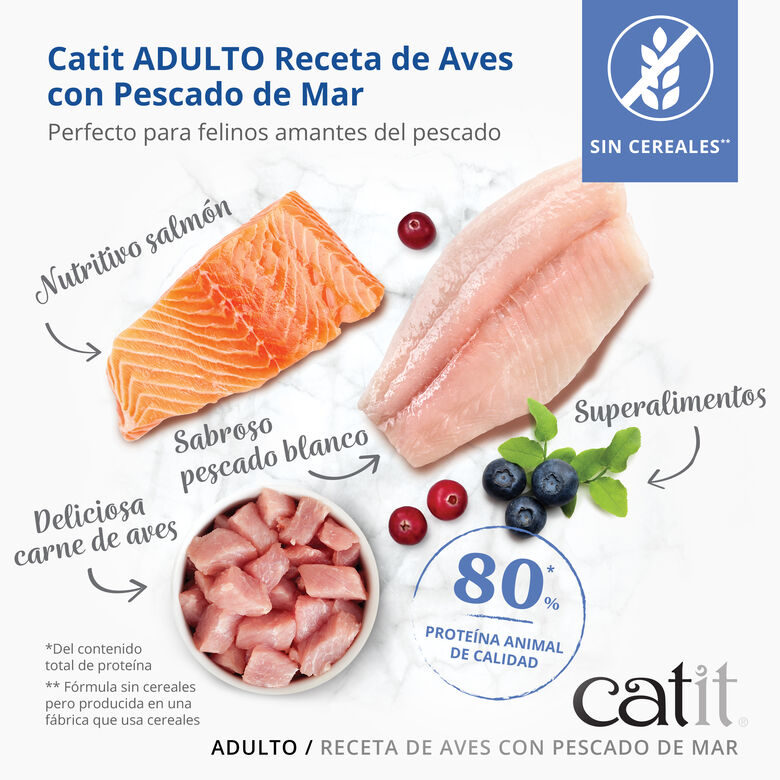Catit Recipes Adult Aves con Pescado pienso para gatos thumbnail