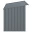 vidaXL Caseta perros con tejado acero galvanizado gris 196x91x110 cm, , large indicador imagen numero 5