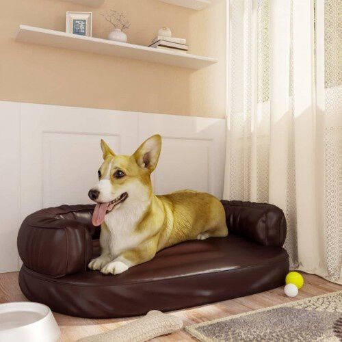Vidaxl cama rectangular marr&oacute;n para perros, , large Imagen numero 2