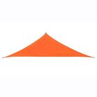 Toldo vela de triángulo Outsunny para jardín color Naranja, , large image number null