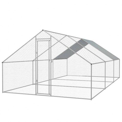 Gallinero de gran tama&ntilde;o para gallinas color Plateado/Gris, , large Imagen numero 1