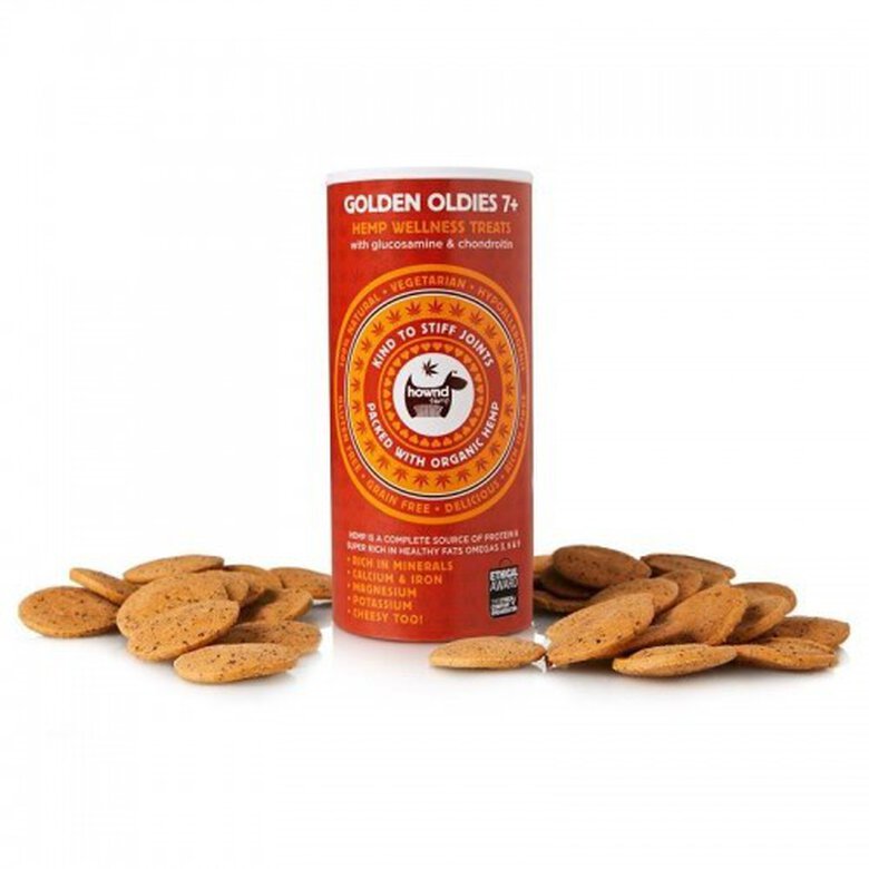 Snack vegano Anti-edad Hownd Golden Oldies para perros, , large image number null