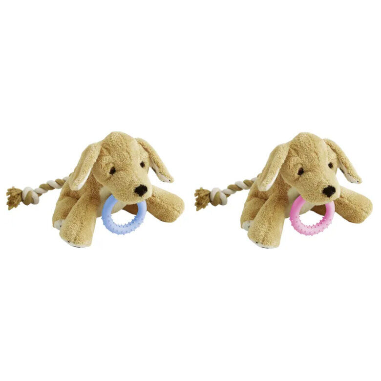Flamingo Basti Perro de Peluche con Cuerda para cachorros, , large Imagen numero 1