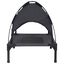 vidaXL Cama para Perros con Dosel Sofá Silla Tela Oxford y Acero Negro, , large indicador imagen numero 4