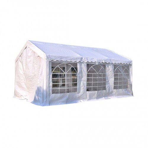 Pergola Outsunny para cochera color Blanco thumbnail