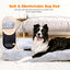 Nobleza Cama Lavable Perro Grande, Super Suave y Esponjoso Anti-Ansiedad Cama Para Perros, Cama de Perro de Felpa de Alta Calidad con Fondo Antideslizante, Gris cama perro antiestres, 122x74x10cm, XXL, , large indicador imagen numero 3