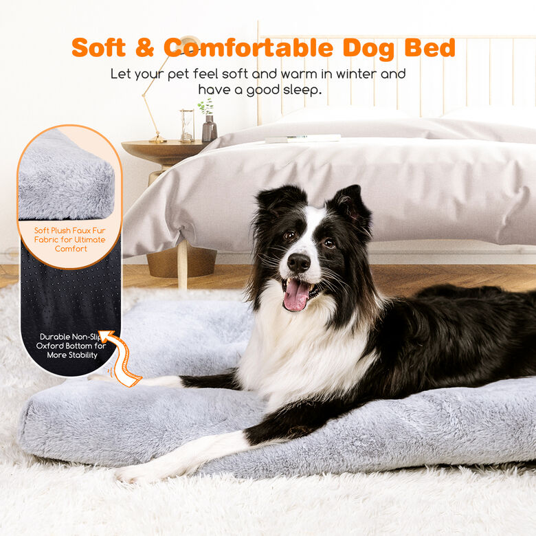 Nobleza Cama Colchón Lavable Gris para perros thumbnail