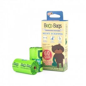 Pack de 60 bolsas de basura para excrementos Becobags para perros olor Menta