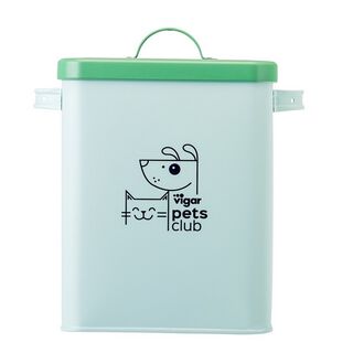 Vigar Pets Club Contenedor de metal pequeño para perros