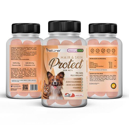 Pet line suplemento para el pelaje Hair Skin & Protect para perros y gatos, , large Imagen numero 4