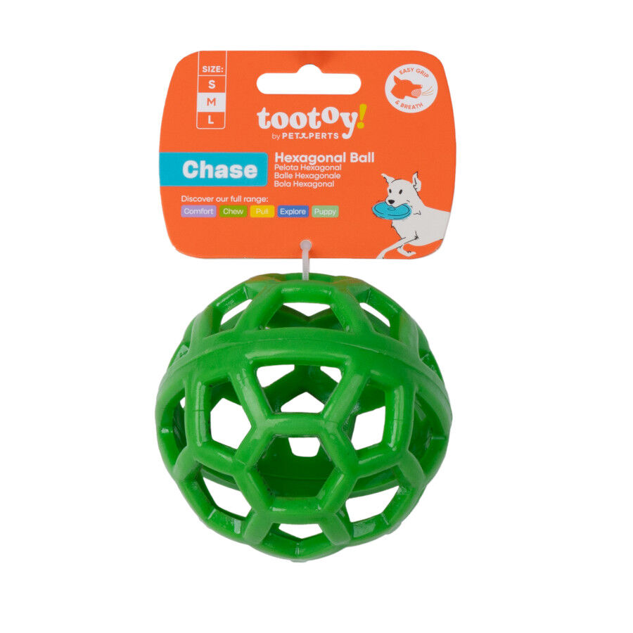 Tootoy! Pelota Easy Grip Hexagonal para perros, , large Imagen numero 6