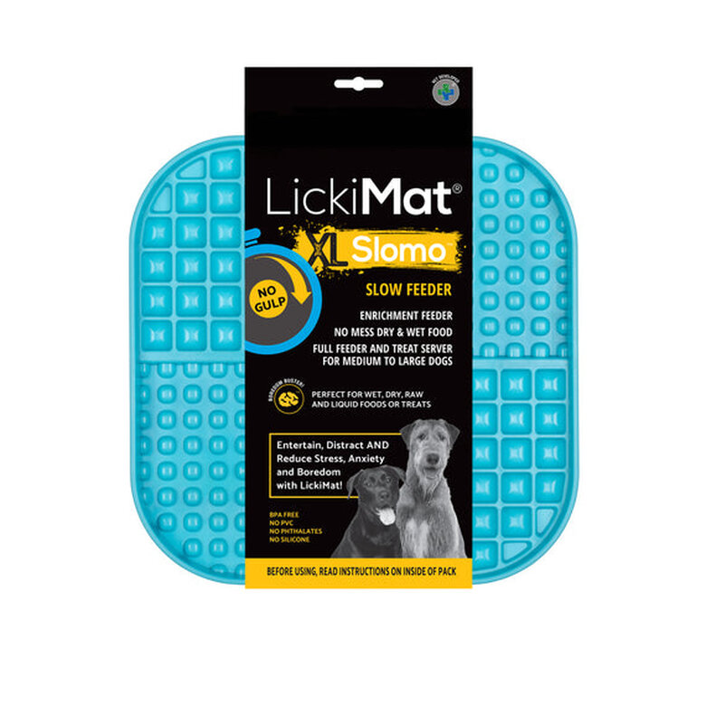 Comedero LickiMat Slomo XL Azul para perro