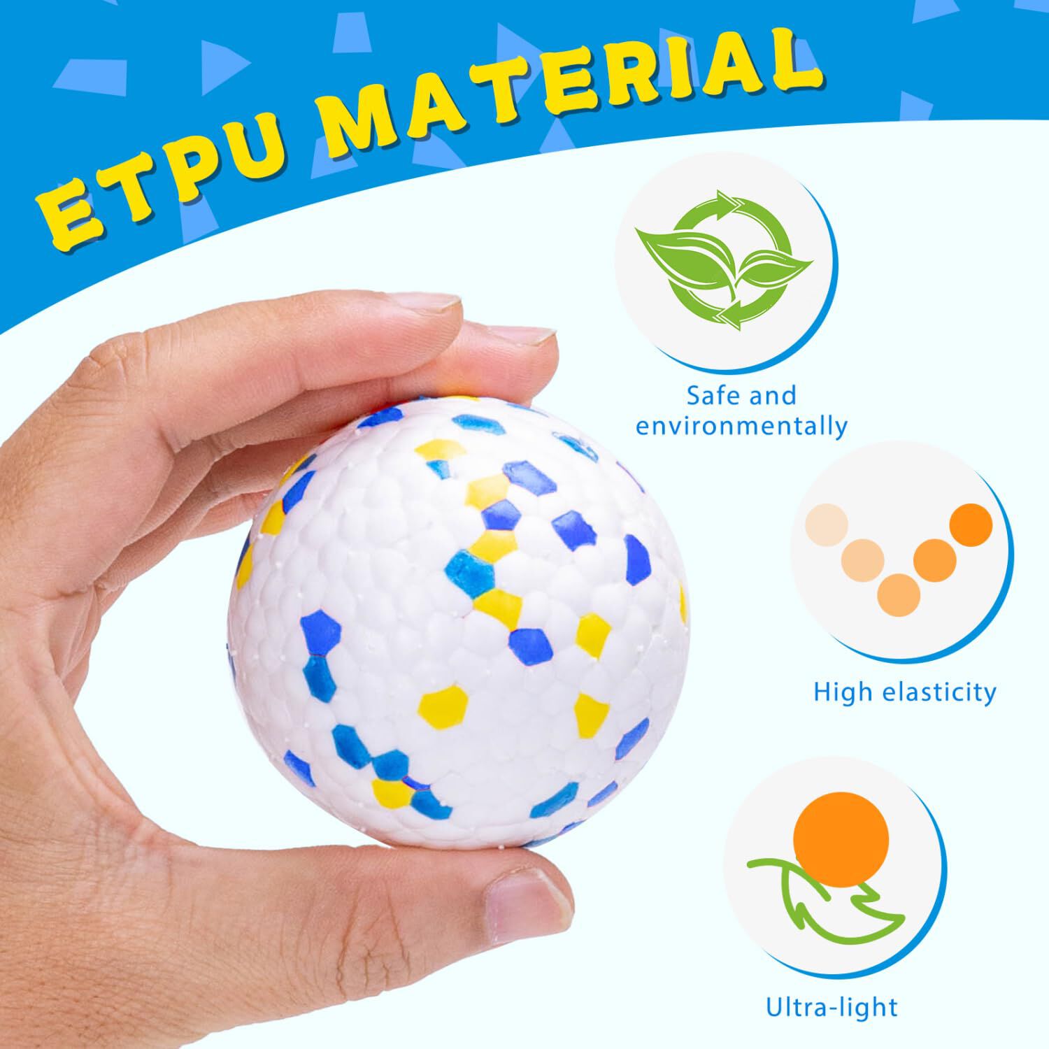 Nobleza Pelota Perro, Pack de 3 Pelotas Perros Indestructible, Pelota Juguete para Perros Duradera y el&aacute;stica, Apta para Perros Peque&ntilde;os Medianos Grandes, &Oslash; 7cm, , large Imagen numero 5