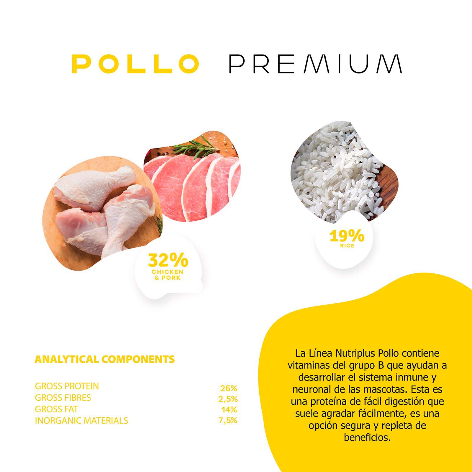 Pienso para perros adultos sabor Pollo, , large Imagen numero 2