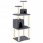 vidaXL Rascador para gatos con postes de sisal gris oscuro 167 cm, , large indicador imagen numero 1