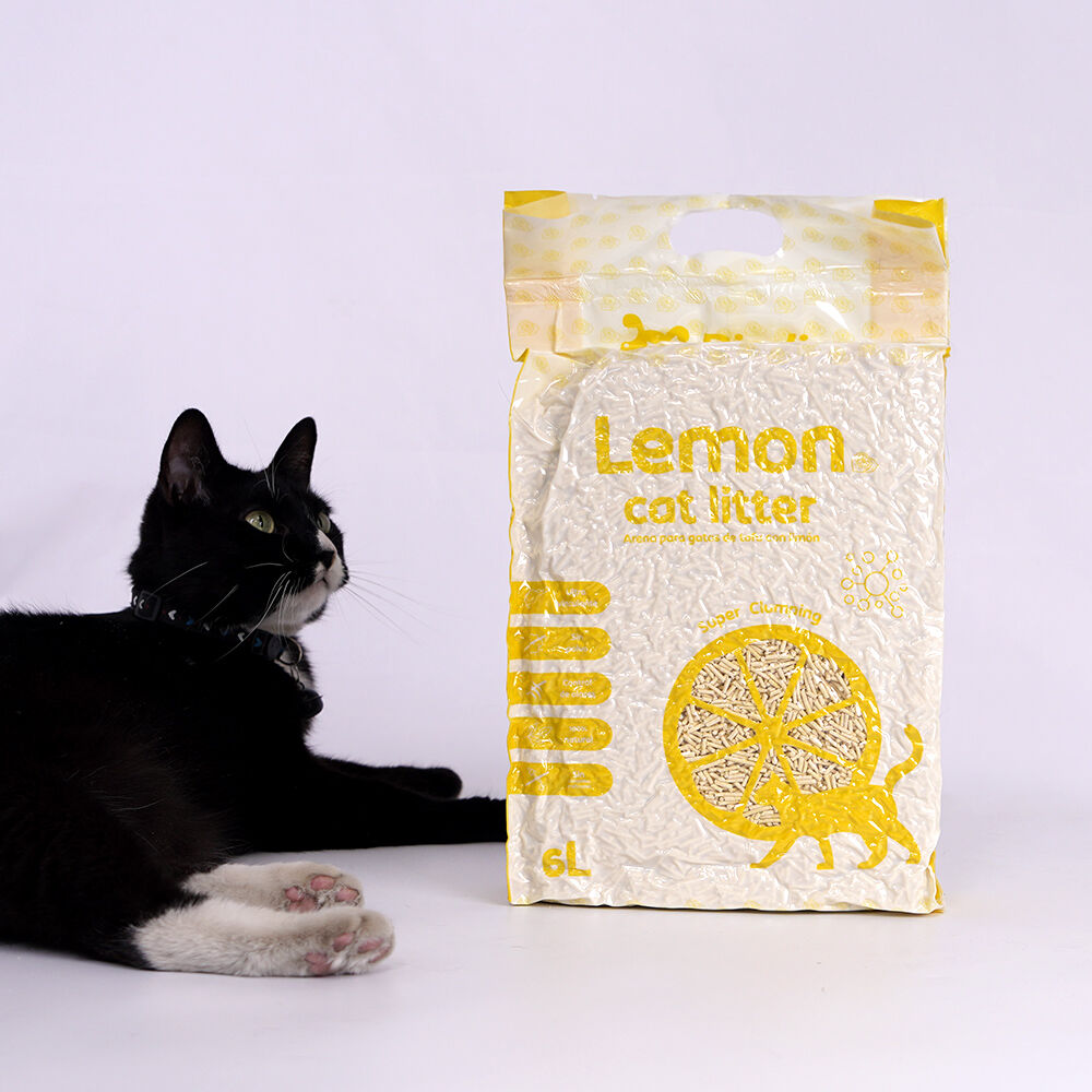 ARENA DE TOFU OLOR LIMON LEMON CAT LITTER 6L, , large Imagen numero 2