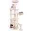COSTWAY 149 cm Gran &Aacute;rbol Rascador para Gatos con M&uacute;ltiples Niveles | Torre de Juegos con Postes Rascadores de Sisal, Casita, Cesta, Perchas y Juguetes, Centro de Actividades para 2-3 Gatitos, , large indicador imagen numero 1