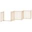 vidaXL Puerta para Perros Plegable Paneles Puerta Mascotas Madera de Álamo, , large indicador imagen numero 5