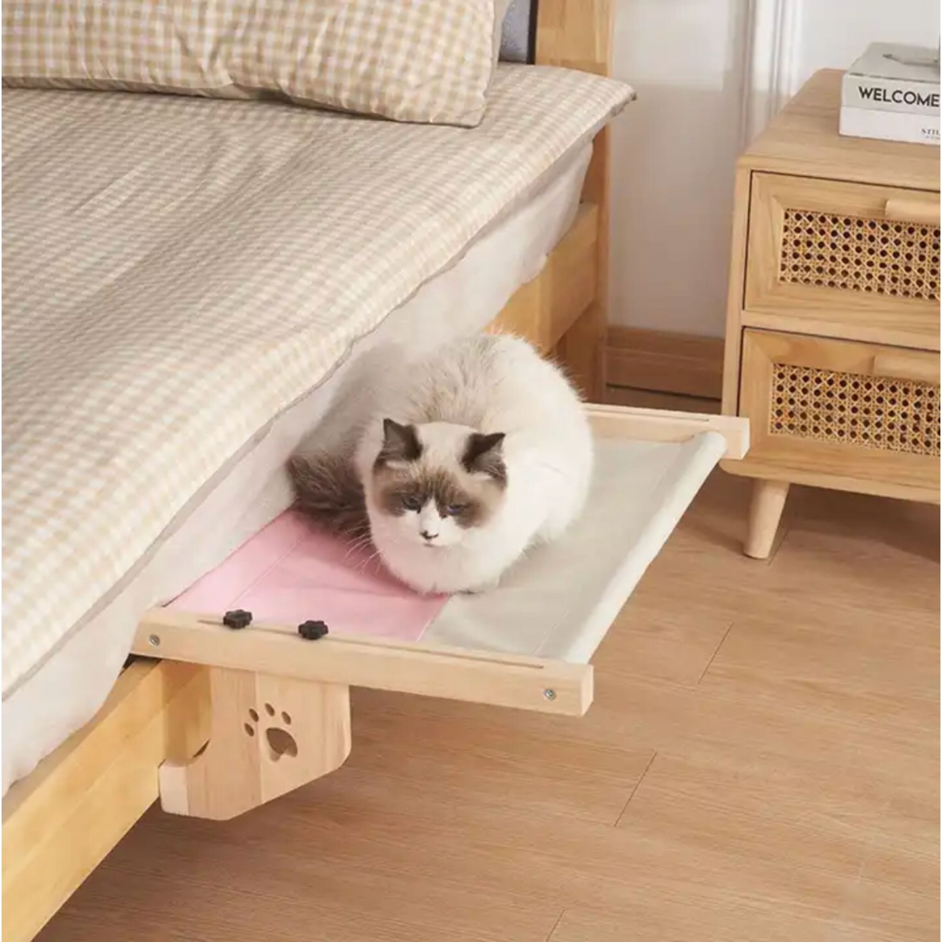 EL &Aacute;TICO PETS Hamaca Gato Ventana. Uso Colgante a 2 Patas o en Suelo con 4 Patas. Cama Gato Radiador. Hamaca Ventana Gato. Cama para Gatos Grande. Cat Bed. Camita para Gatos, , large Imagen numero 5