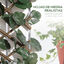 Outsunny Valla de Enrejado Expansible de 2 Piezas con Hojas Artificial 295x70 cm Celosía Extensible de Mimbre Pantalla de Privacidad para Jardín Verde, , large indicador imagen numero 4