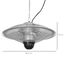 Outsunny Calefactor Exterior de Techo 1010/2210W Estufa de Infrarrojos con Mando a Distancia 2 Niveles de Calor Protección IP44 Aluminio para Terraza Patio Interior Ø58,5x33 cm Plata, , large indicador imagen numero 3
