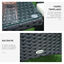 Outsunny Conjunto de Muebles para Jardín Juegos de Muebles de Ratán Incluye 1 Mesa y 2 Sillones con Cojines Estructura de Metal para Terraza Patio Negro, , large indicador imagen numero 5