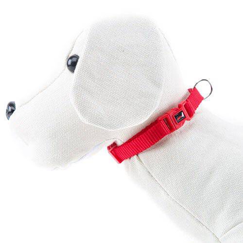 Nayeco Basic collar para perros rojo de nylon Imagen numero 1