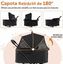COSTWAY Carrito para Perros Plegable Doble 3 en 1, Cochecito para Perros con 2 Portadores Desmontables, Ruedas con Freno, Malla Transpirable, Portavasos, Carro para Mascotas hasta 15 kg, Negro, , large indicador imagen numero 4