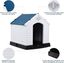 COSTWAY Casa para Perros de Plástico para Jardín Interior y Exterior Caseta para Perro con Suelo Elevado M, , large indicador imagen numero 5